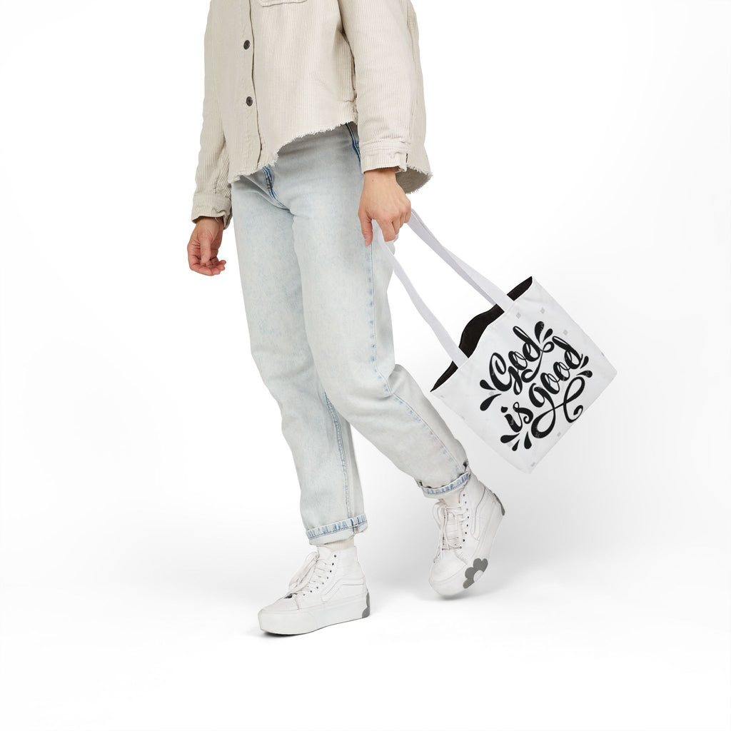 GOD is GOOD Canvas Tote Bag — Inspirational Religious Scripture Tote