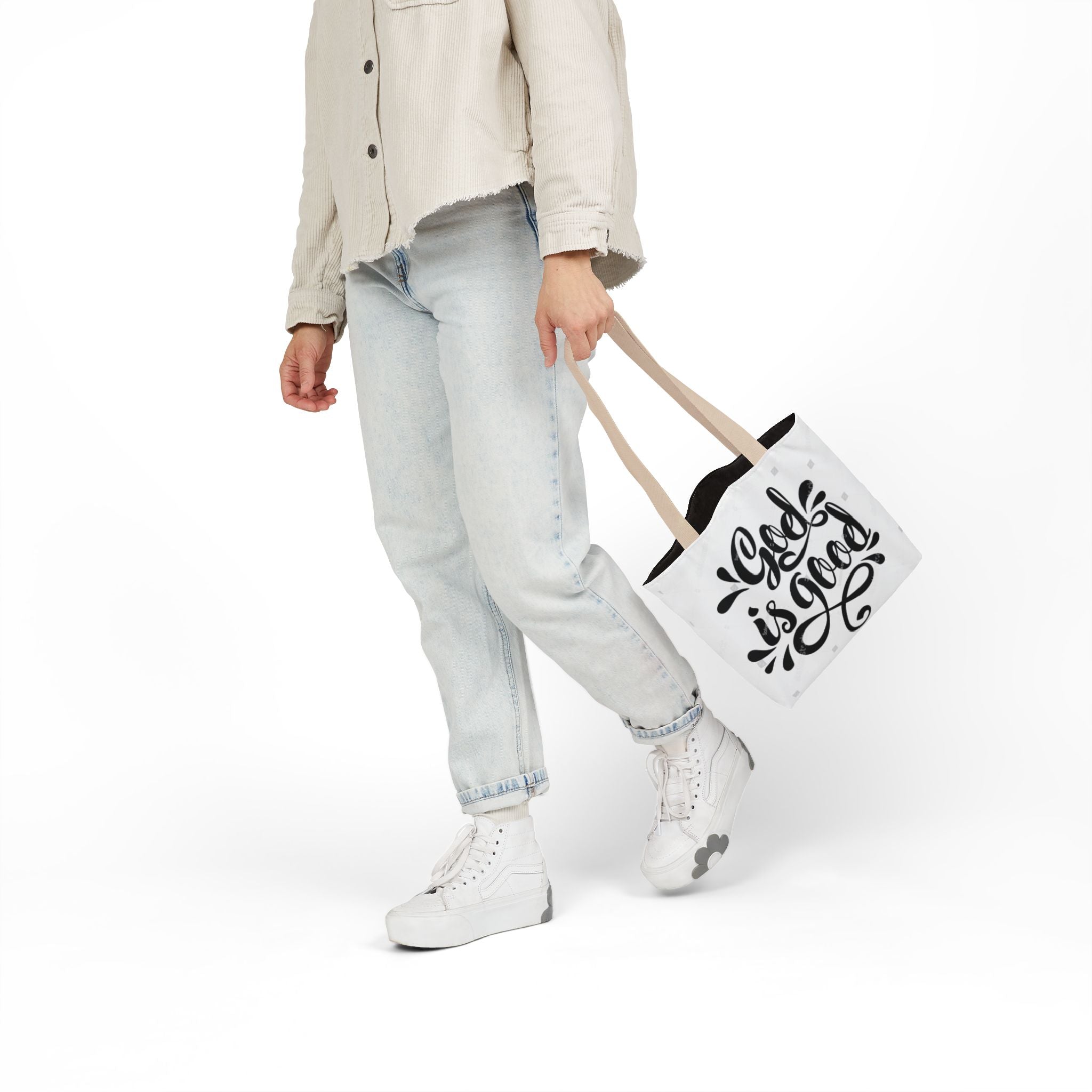 GOD is GOOD Canvas Tote Bag — Inspirational Religious Scripture Tote