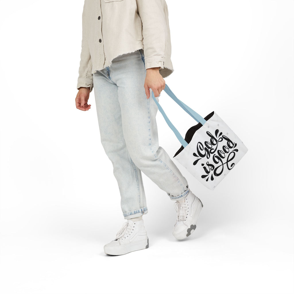 GOD is GOOD Canvas Tote Bag — Inspirational Religious Scripture Tote