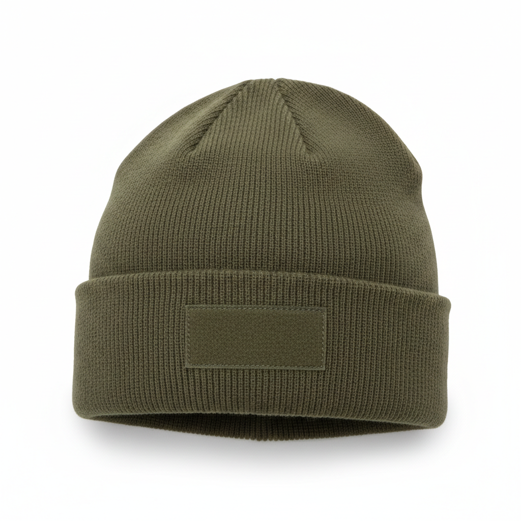 Olive green tactical beanie