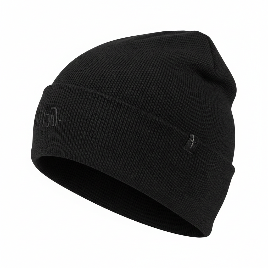 Black tactical beanie