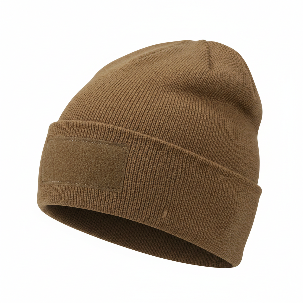Tan tactical beanie