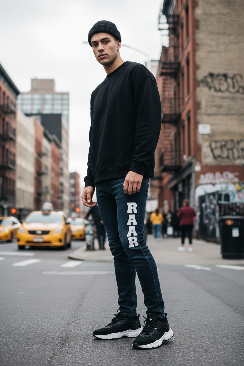 RAAR Jeans - Leg Graphic Lifestyle Shot