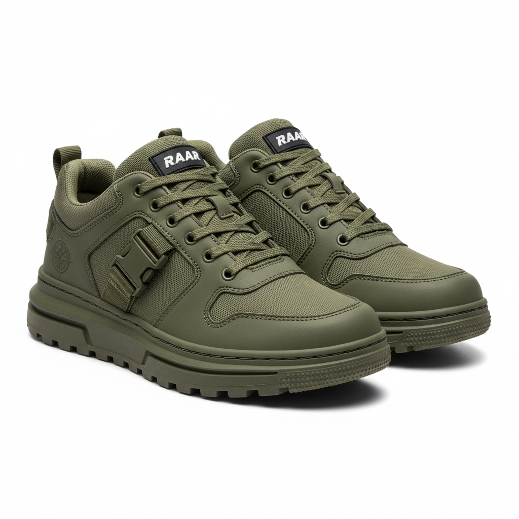 RAAR Low Sneakers – Olive Green
