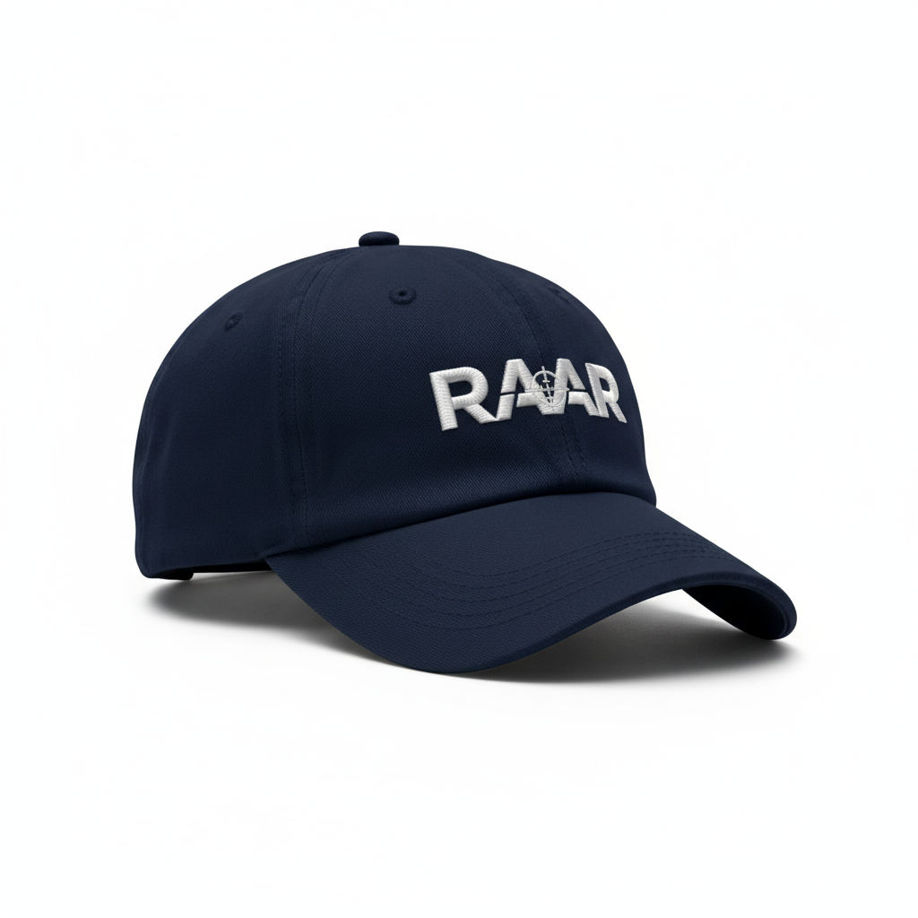 RAAR Navy Blue Cap - White Logo