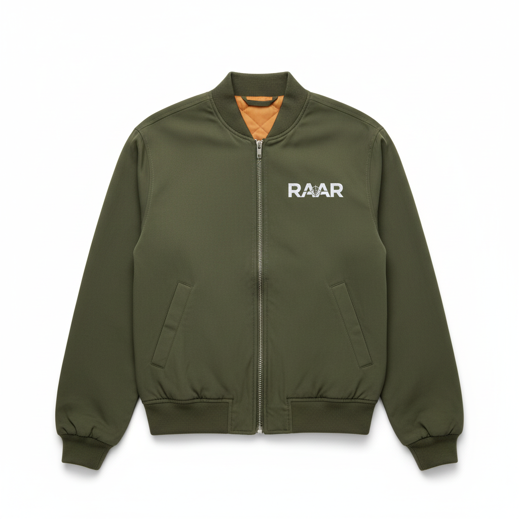 RAAR Olive Bomber Jacket