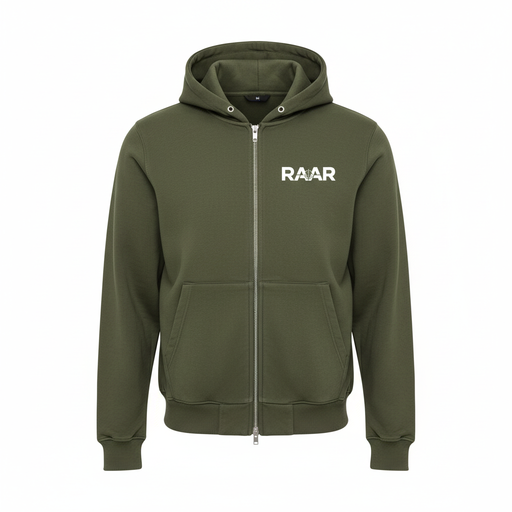 RAAR Olive Zip-Up Jacket
