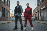 RAAR Pullover Sweatshirt - Blue Jean Male & Crimson Female