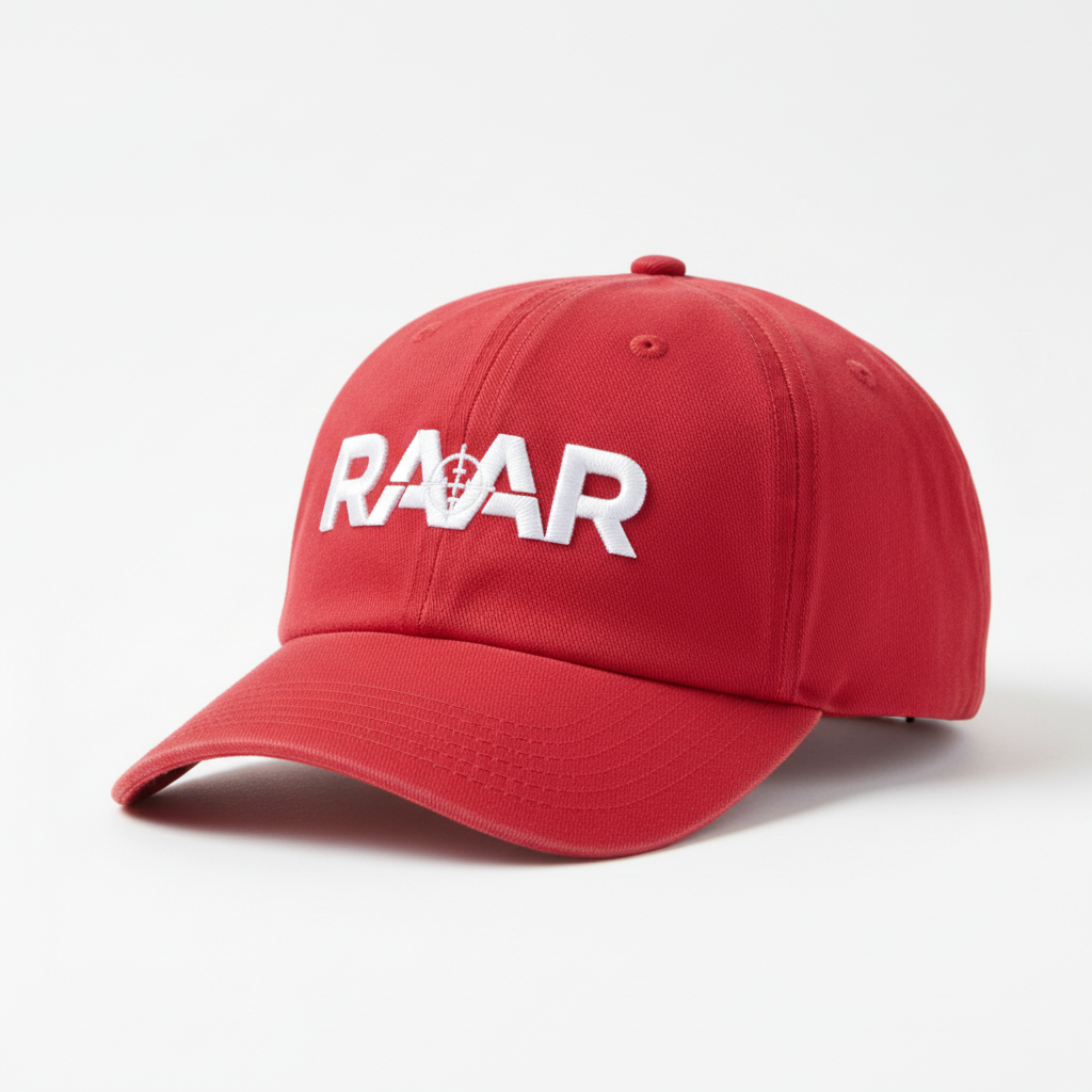 RAAR Red Cap - White Logo