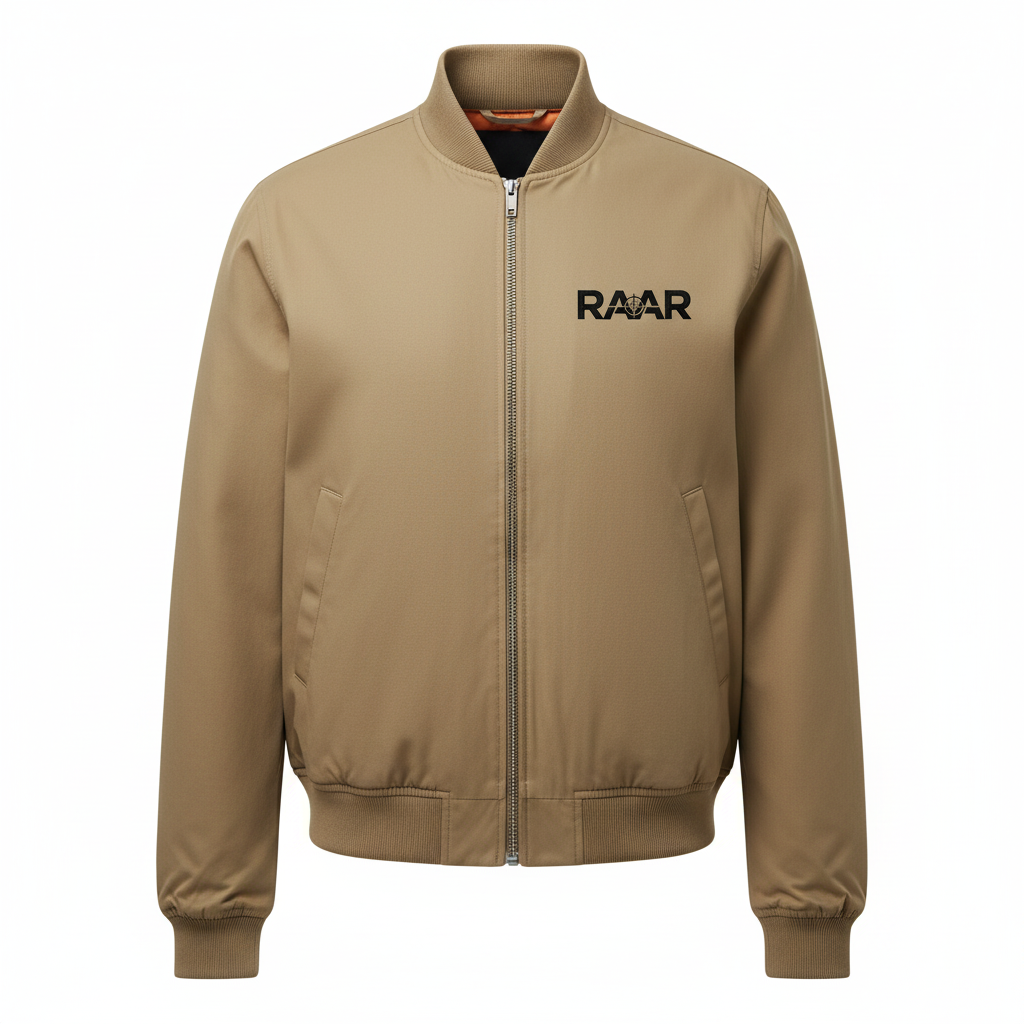 RAAR Tan/Khaki Bomber Jacket